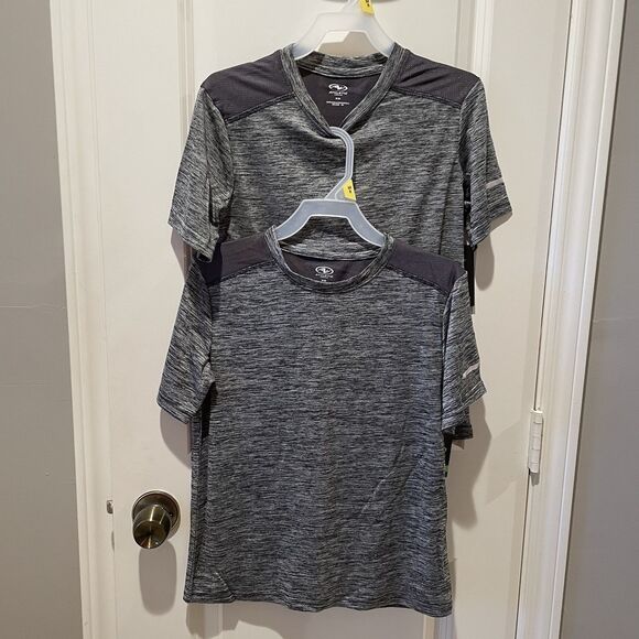 Athletic Works SET OF 2 Boys Core T-Shirt Size Medium 8/10 Gray NEW DriWorks - Picture 1 of 7